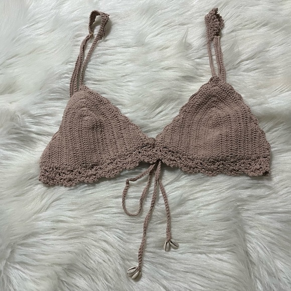 Wave by Winston white crochet swimsuit - Picture 5 of 8